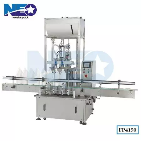 Automatic Piston Liquid Filling Machine - two nozzles piston filler,liquid detergent filling machine